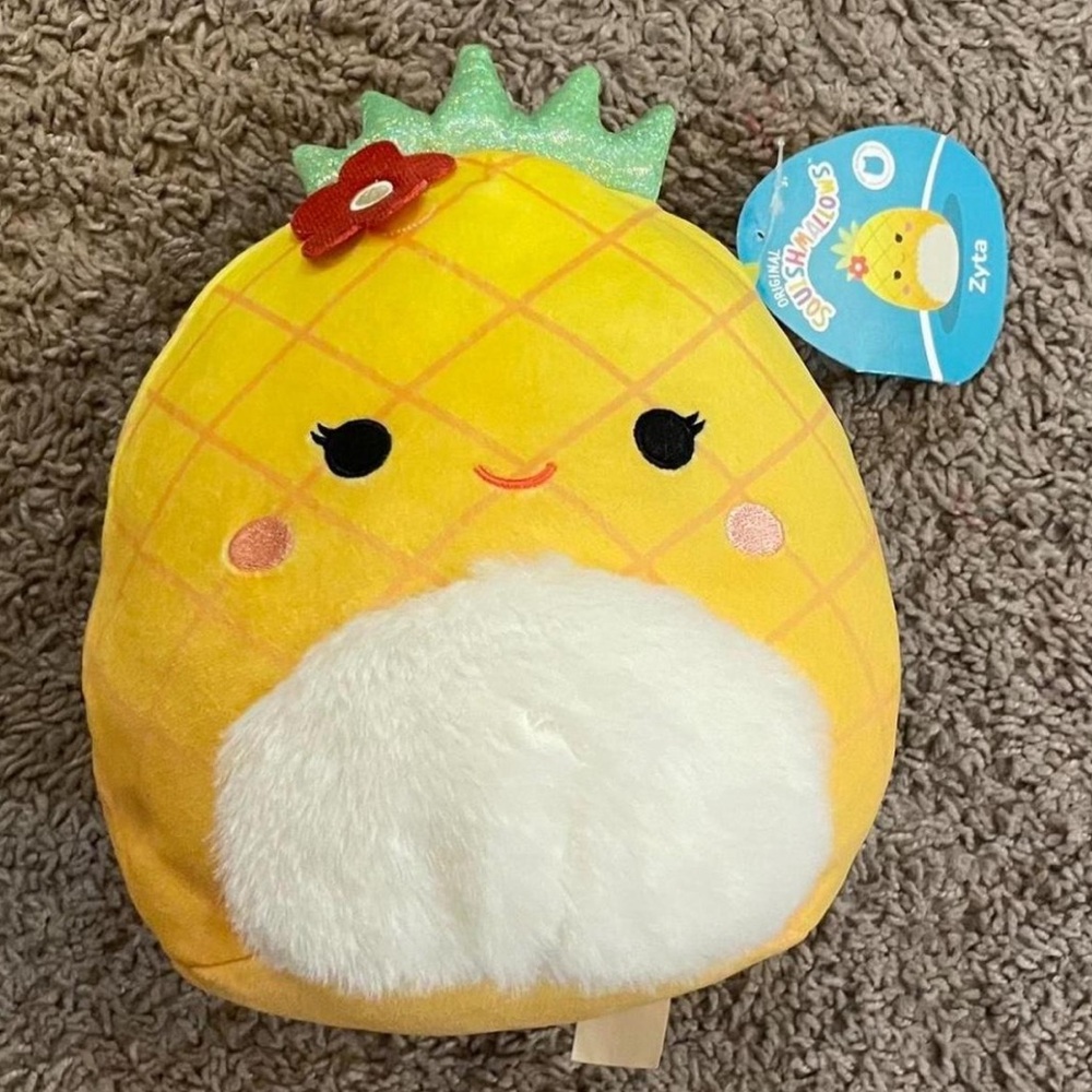 Squishmallow First To Market Zyta The Pineapple w Fuzzy Belly Brand New w Tags